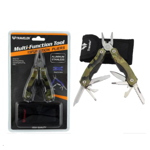 15 Function Traveler Multi-Tool Aluminium
