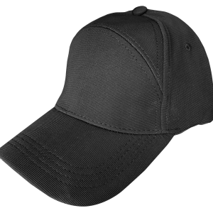 Half Moon 4 Panel Cap Black