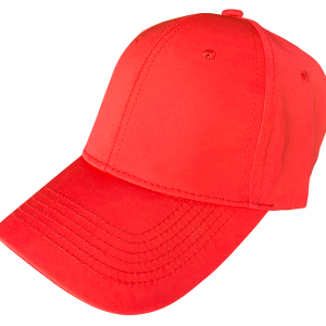 Smooth 6 panel Cap Red