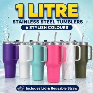 1 Litre Stainless Steel Tumblers