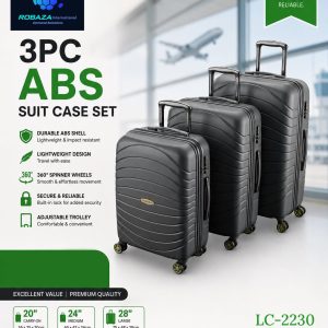 3Pc ABS Suitcase Set