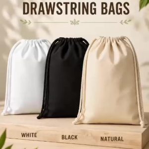Eco Cotton Drawstring Bags